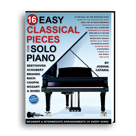 classical piano book cover with piano image