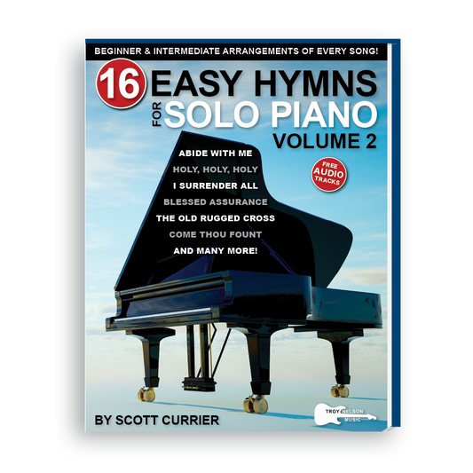 piano hymn volume 2 book cover with piano image