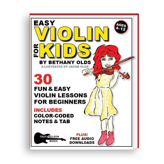 Image of a kid playing Violin on a Book Cover