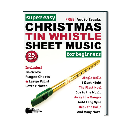 Image of Tin Whistle with Christmas Decorations on a Book Cover